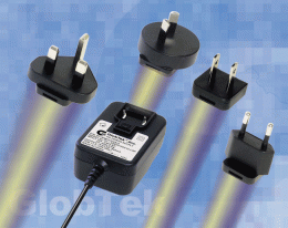 Wall Plug-in Power Supplies with Interchangeable International Blades RoHS Energy Star 25W